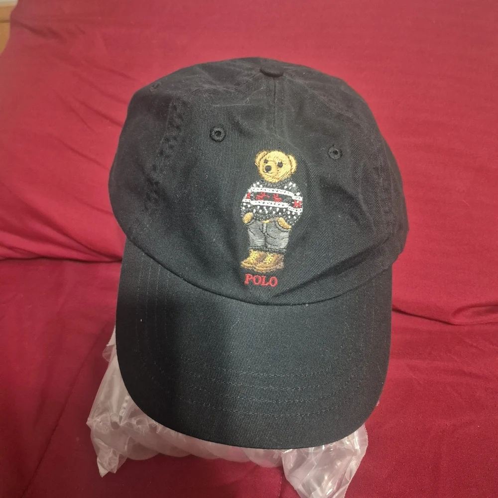 Polo by Ralph Lauren Black Hat with Polo Bear Embroidery - Picture 2 of 4